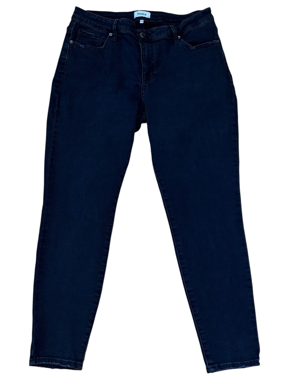 Pistola Jeans, High-Rise, Faded Black, Skinny Jeans, Size 16, 16W, Denim